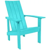 Generation Recycled Outdoor Modern Adirondack Chair in Gray by C.R. Plastic Products