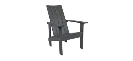 Generation Recycled Outdoor Modern Adirondack Chair in Slate Gray by C.R. Plastic Products