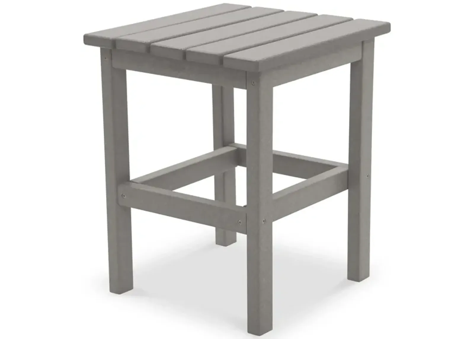 Icon Square Side Table in Natural / White by DUROGREEN OUTDOOR