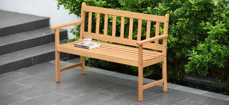 Lifestyle Garden Outdoor Bench in Brown by International Home Miami