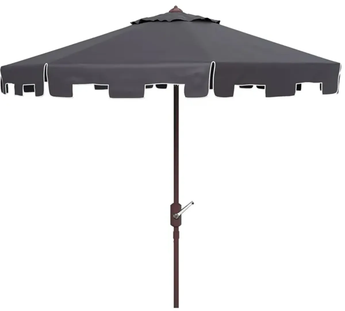 Burton 11 ft Rnd Market Umbrella in Mossy Blue by Safavieh