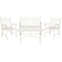 Dennings 4-pc. Patio Set in Antique White by Safavieh