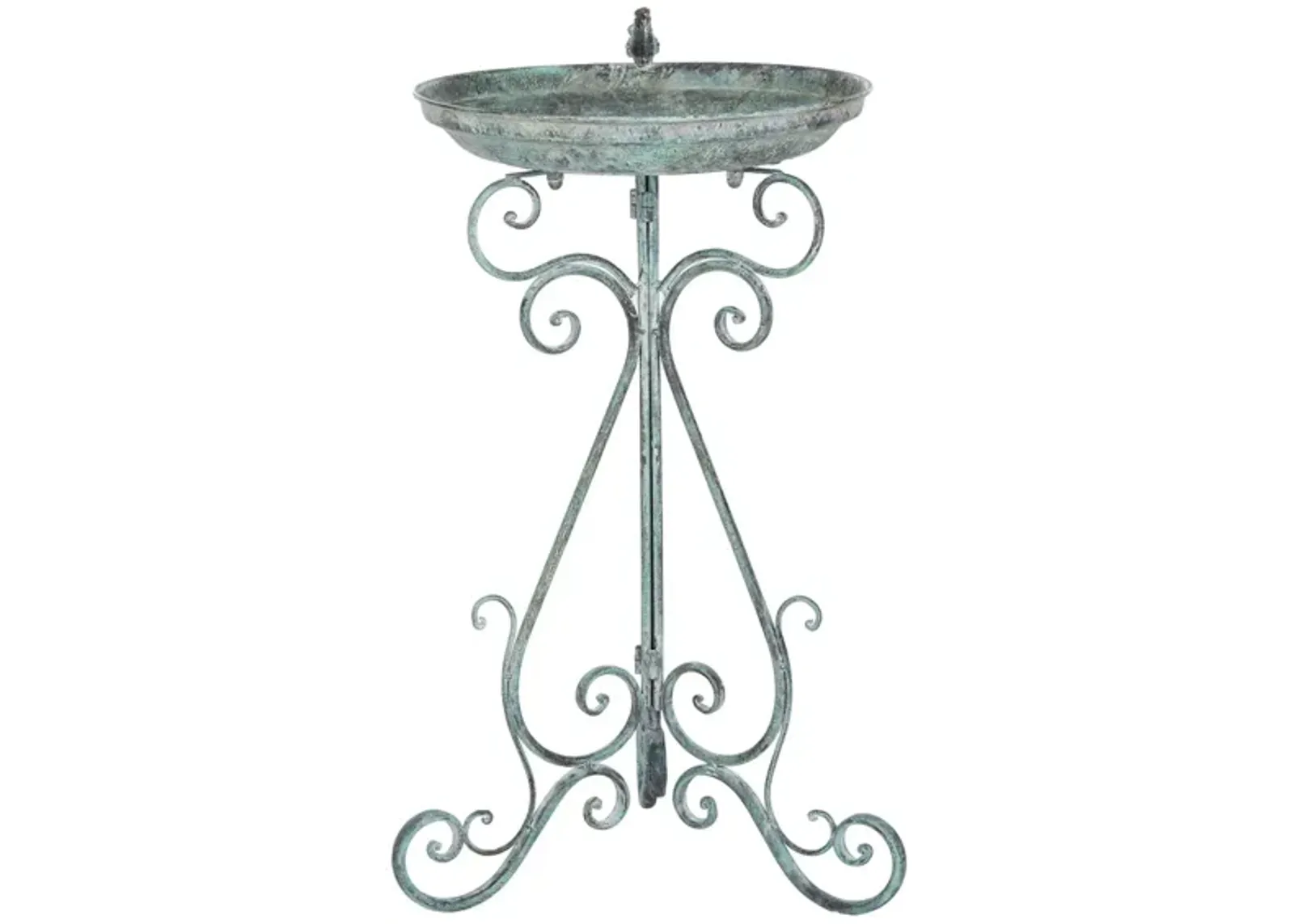 Halton Bird Bath in Dark Green by Safavieh