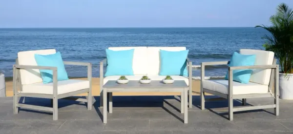 Hinaku 4-pc. Outdoor Set w/ Accent Pillows