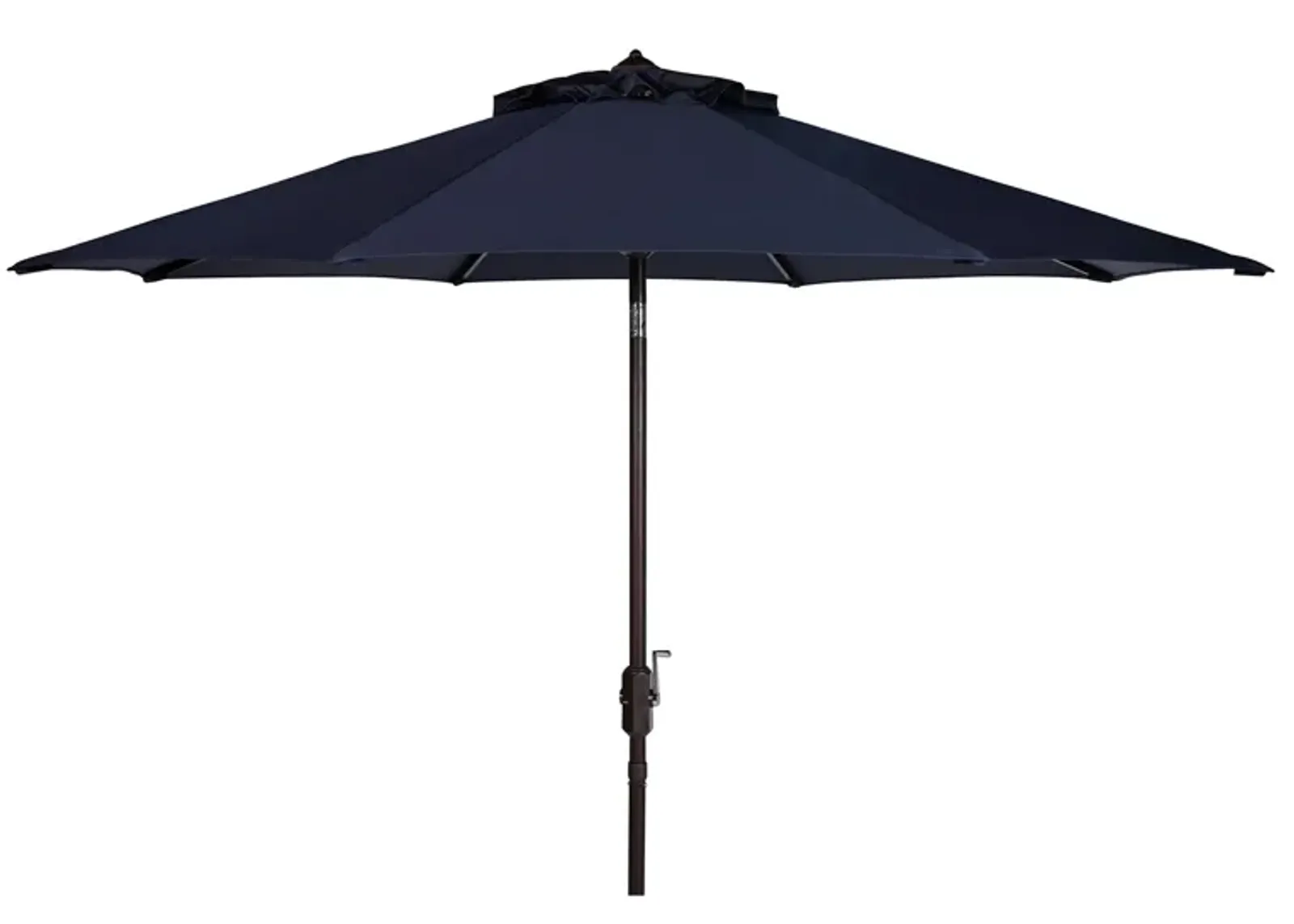 Ortega UV Resistant 9 ft Auto Tilt Crank Umbrella in Natural / White by Safavieh