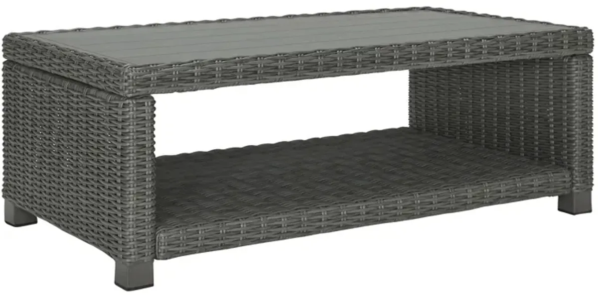 Elite Park Outdoor Coffee Table in Gray by Ashley Furniture