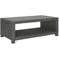 Elite Park Outdoor Coffee Table in Gray by Ashley Furniture
