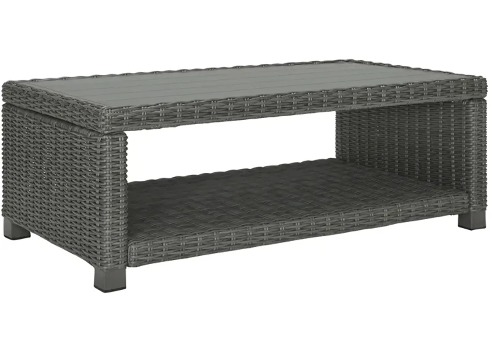 Elite Park Outdoor Coffee Table in Gray by Ashley Furniture