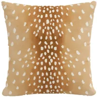 18" Outdoor Fawn Pillow in Fawn Natural by Skyline