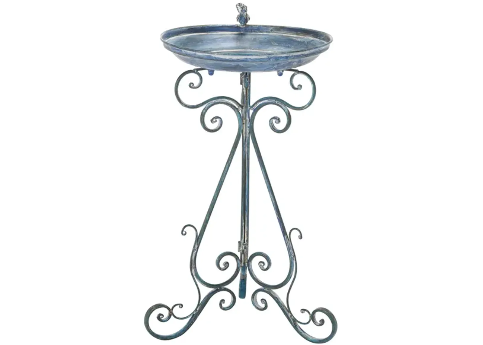 Edna Outdoor Bird Bath in Turquoise by Safavieh