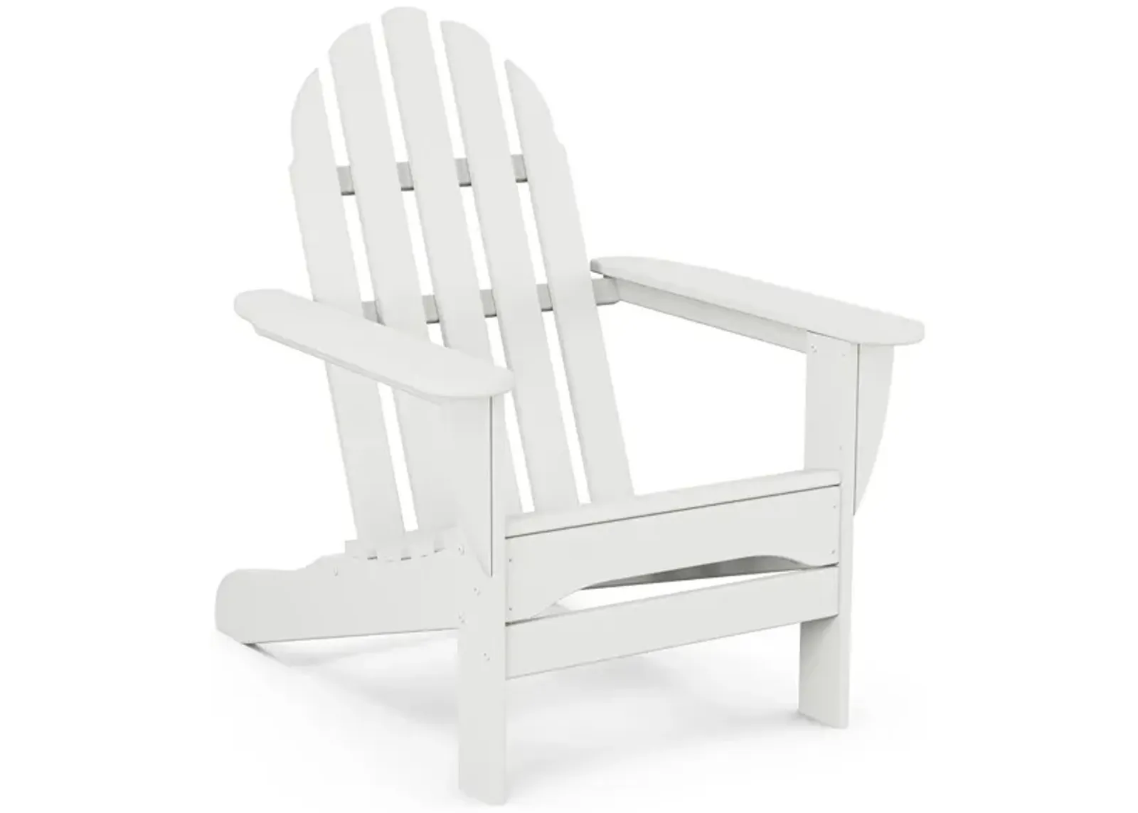 Classic Adirondack Chair in White by Polywood