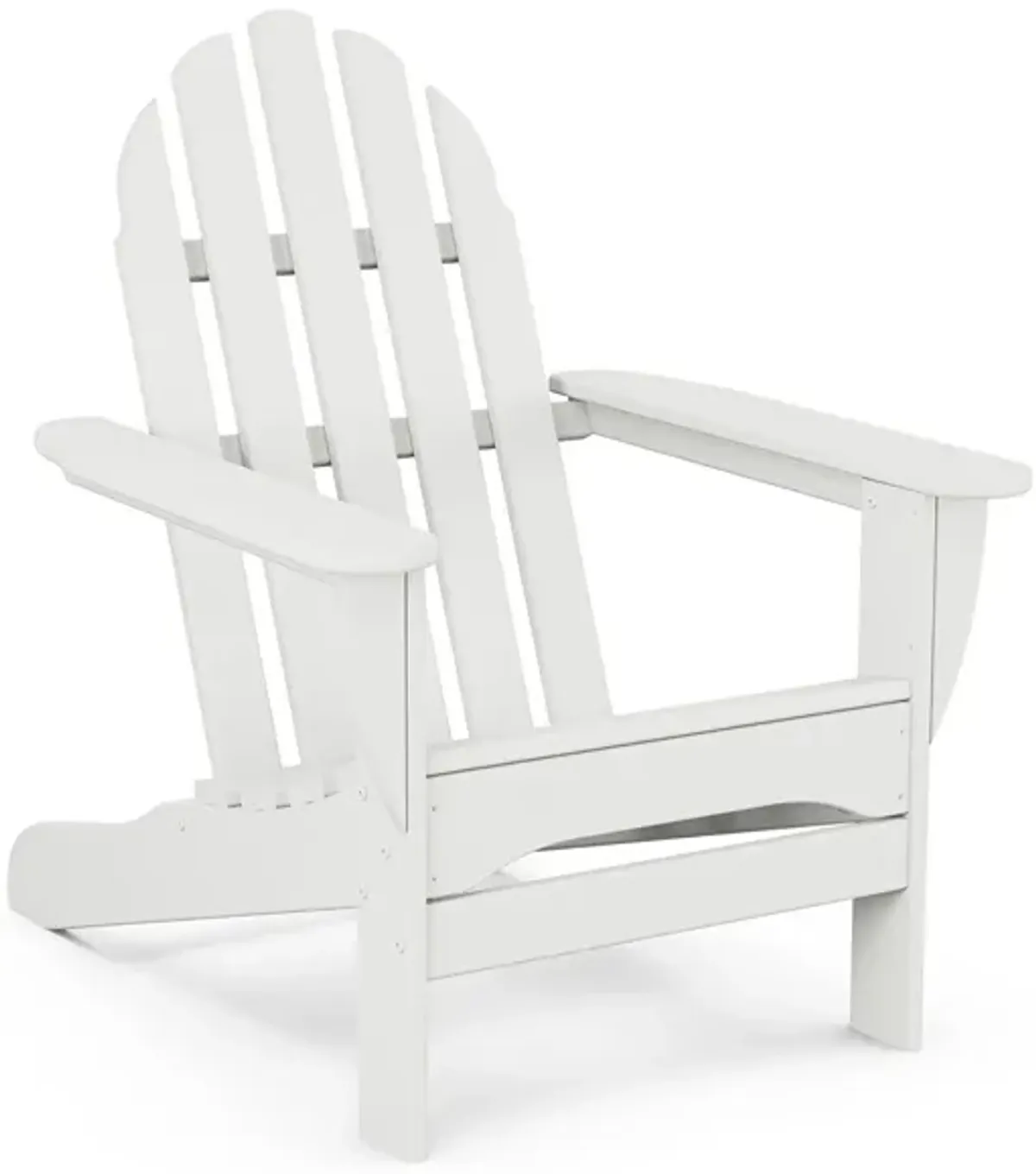 Classic Adirondack Chair in White by Polywood