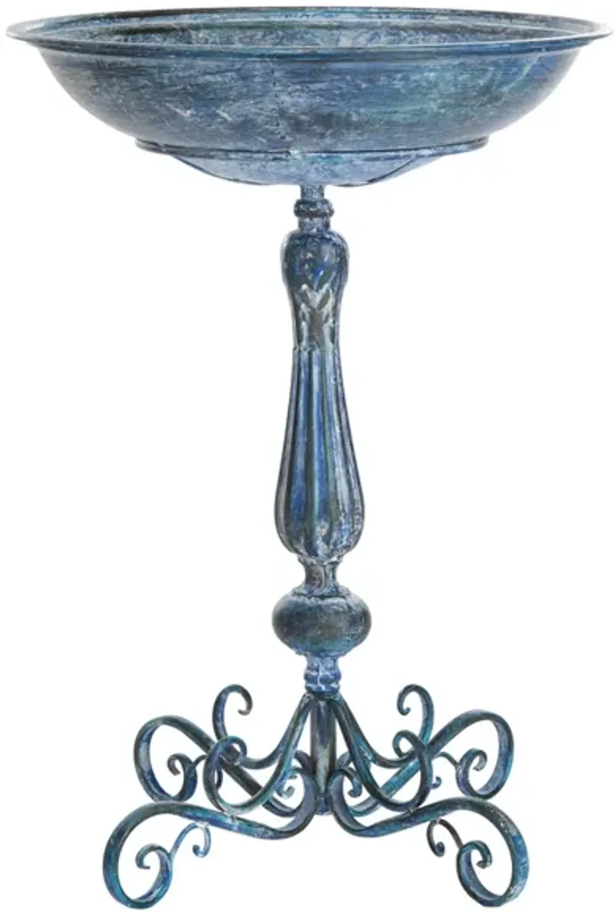 Laban Outdoor Bird Bath in Sky Blue by Safavieh