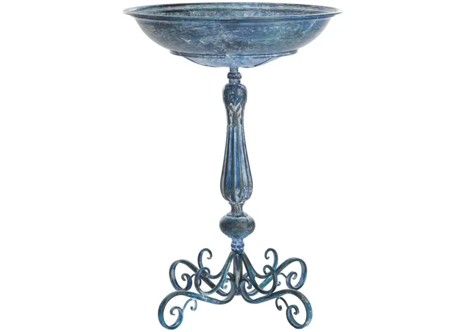 Laban Outdoor Bird Bath in Sky Blue by Safavieh