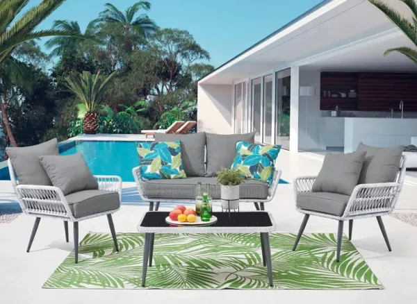 Portofino 3-pc Patio Conversation Set