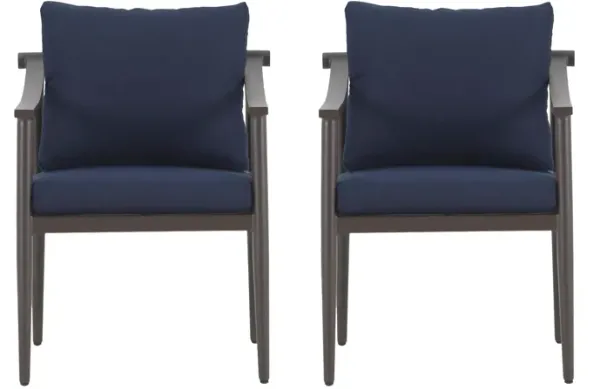 Moana Outdoor Patio Side Chairs - Set of 2