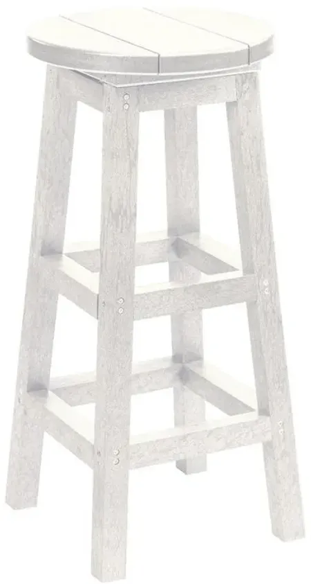 Generation Recycled Outdoor Barstool in Sky Blue, White And Black by C.R. Plastic Products