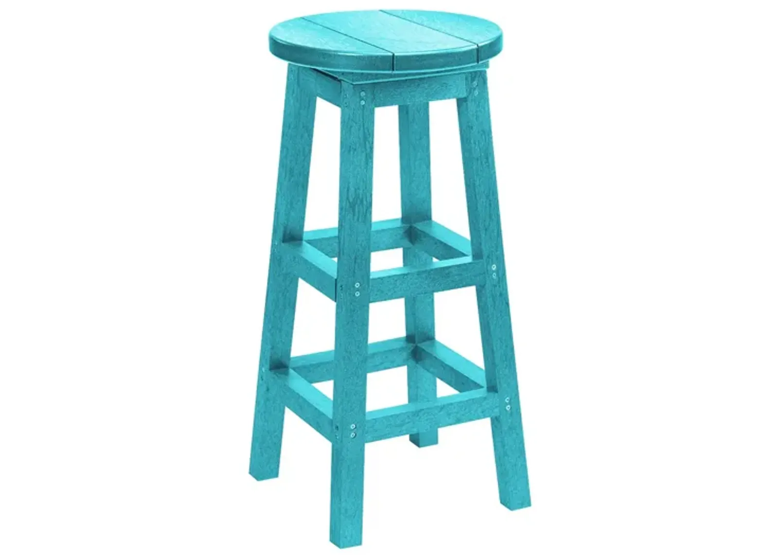 Generation Recycled Outdoor Barstool in Turquoise by C.R. Plastic Products