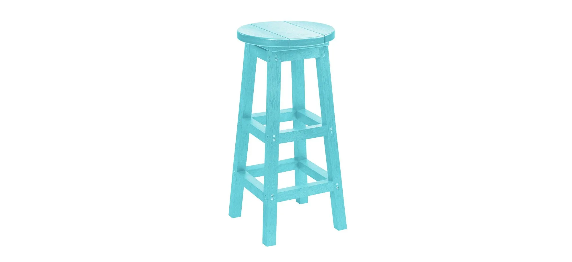 Generation Recycled Outdoor Barstool in Gray by C.R. Plastic Products
