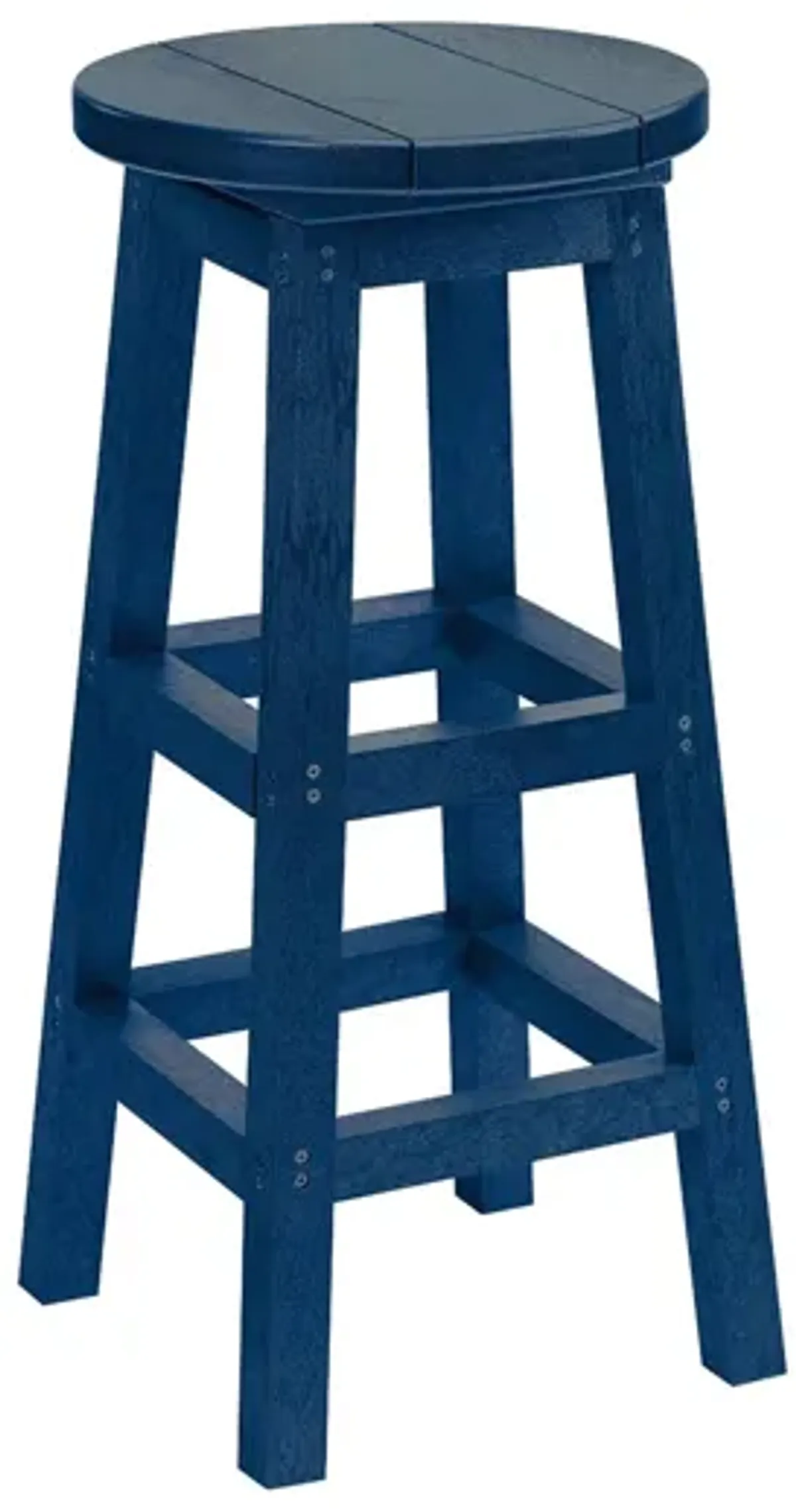 Generation Recycled Outdoor Barstool in Navy by C.R. Plastic Products