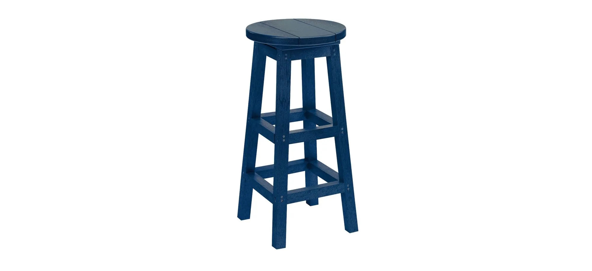 Generation Recycled Outdoor Barstool in Navy by C.R. Plastic Products