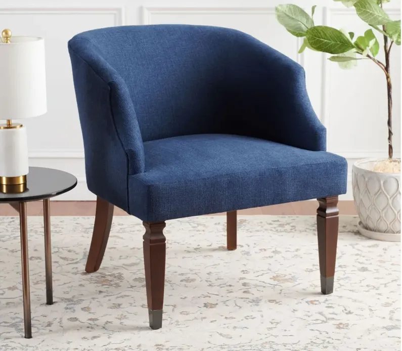 Ibuki Accent Chair in Navy by Safavieh