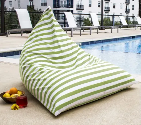 Rami Outdoor Bean Bag Chair in Gray by Foam Labs