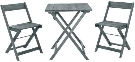 Rockport Nantucket 3-pc. Bistro Set in Gray by Linon Home Decor