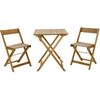 Rockport Nantucket 3-pc... Bistro Set in Brown by Linon Home Decor