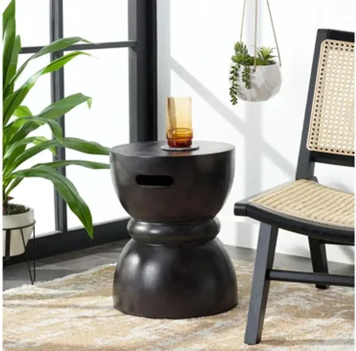 Kerman Outdoor Concrete Accent Stool