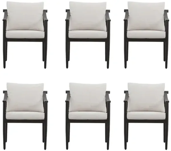 Moana Outdoor Patio Side Chairs - Set of 6