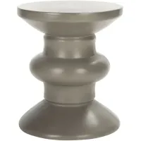 Brea Outdoor Concrete Accent Stool in Liberty Bronze by Safavieh