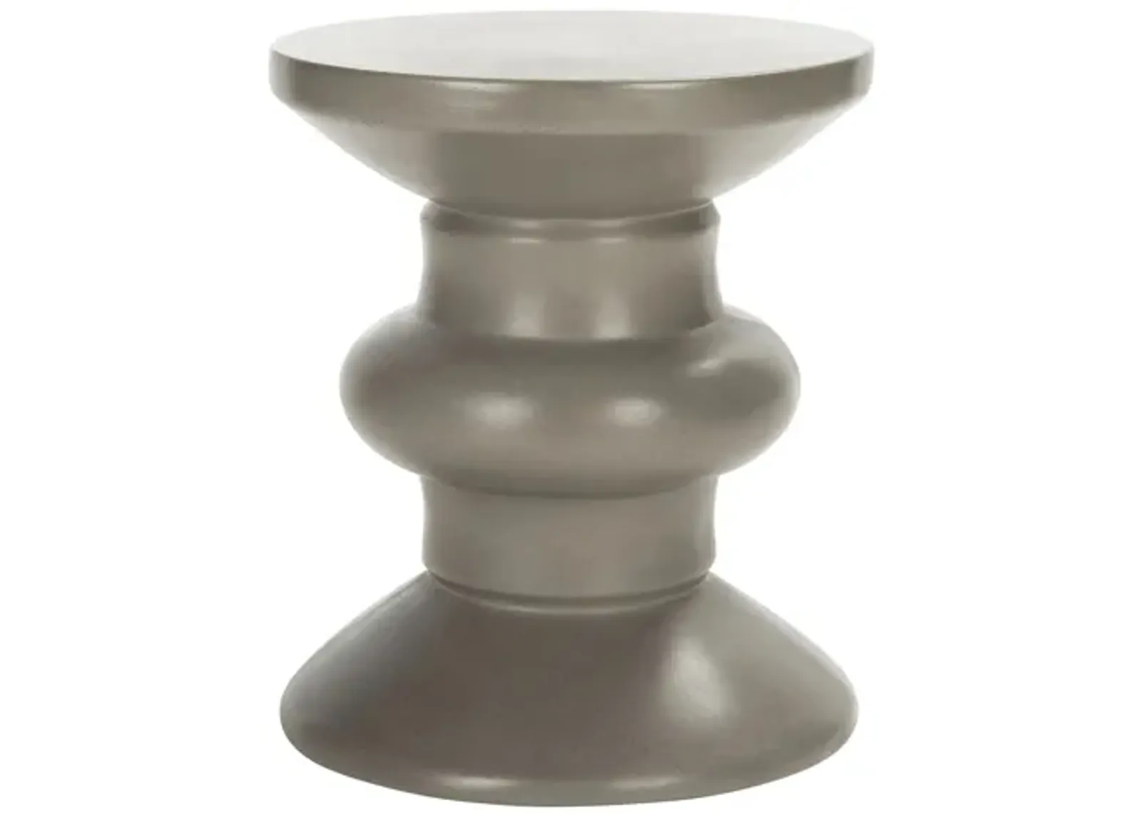 Brea Outdoor Concrete Accent Stool in Liberty Bronze by Safavieh