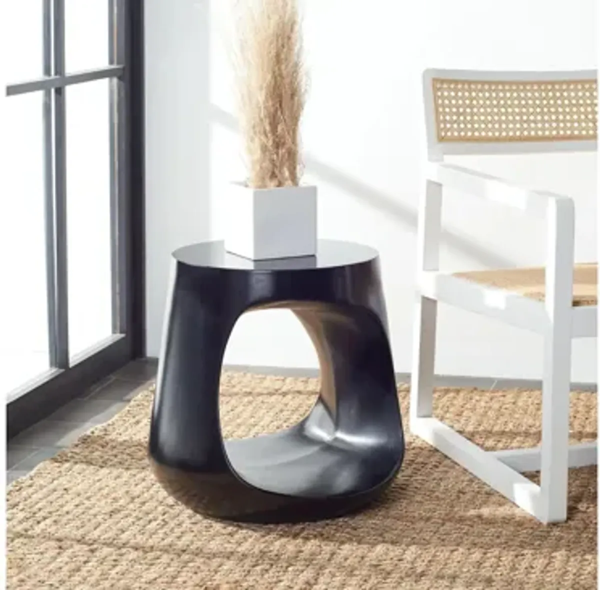 Moreno Outdoor Concrete Accent Stool