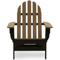 Icon Adirondack Chair in "Black/Weathered Wood" by DUROGREEN OUTDOOR