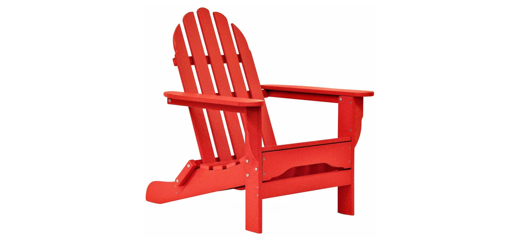 Icon Static Adirondack Chair in "Bright Red" by DUROGREEN OUTDOOR