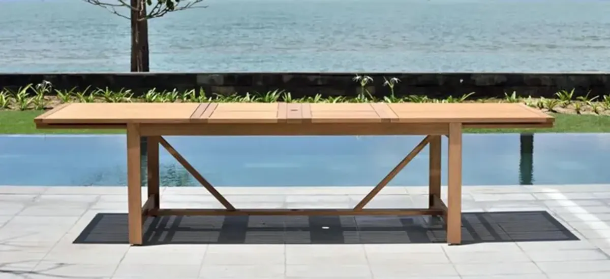 Lifestyle Garden Outdoor Rectangular Dining Table with Leaf