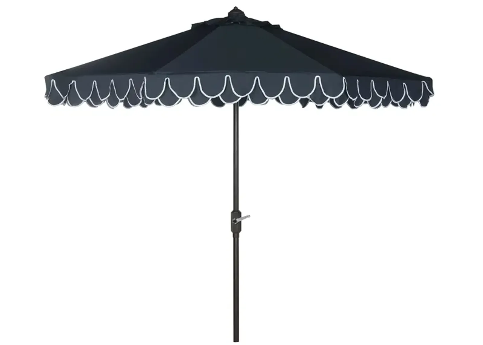 Chandler UV Resistant 9 ft Auto Tilt Umbrella in Teak / Beige by Safavieh