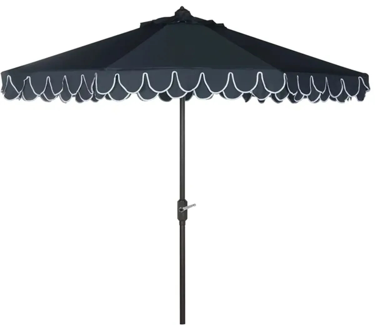 Chandler UV Resistant 9 ft Auto Tilt Umbrella in Teak / Beige by Safavieh