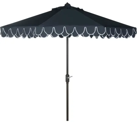 Chandler UV Resistant 9 ft Auto Tilt Umbrella in Teak / Beige by Safavieh