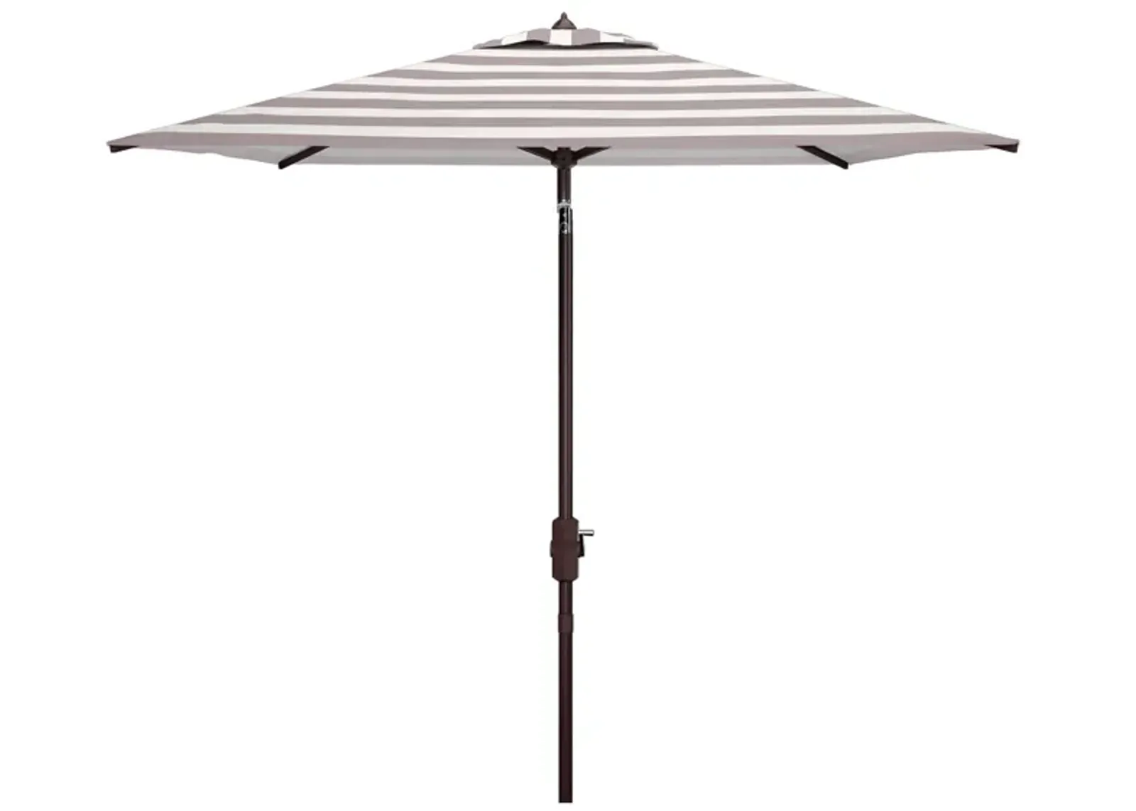 Marcie Fashion Line 7.5 ft Square Umbrella in Beige / White / Navy by Safavieh