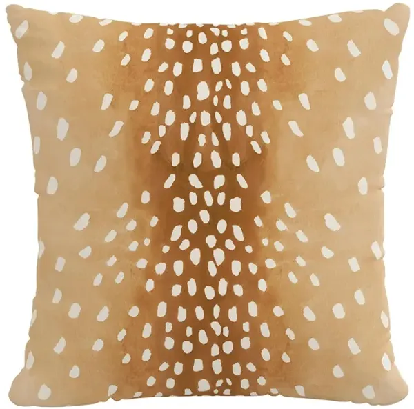 20" Outdoor Fawn Pillow
