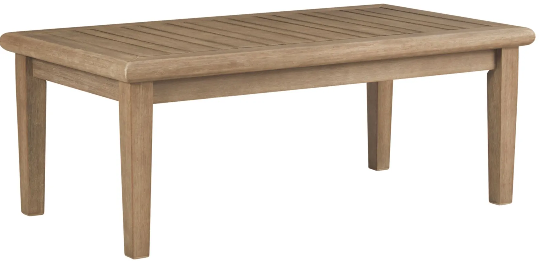 Gerianne Outdoor Cocktail Table in Grayish Brown by Ashley Furniture