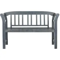 Aishi Outdoor Bench in Ash Gray by Safavieh