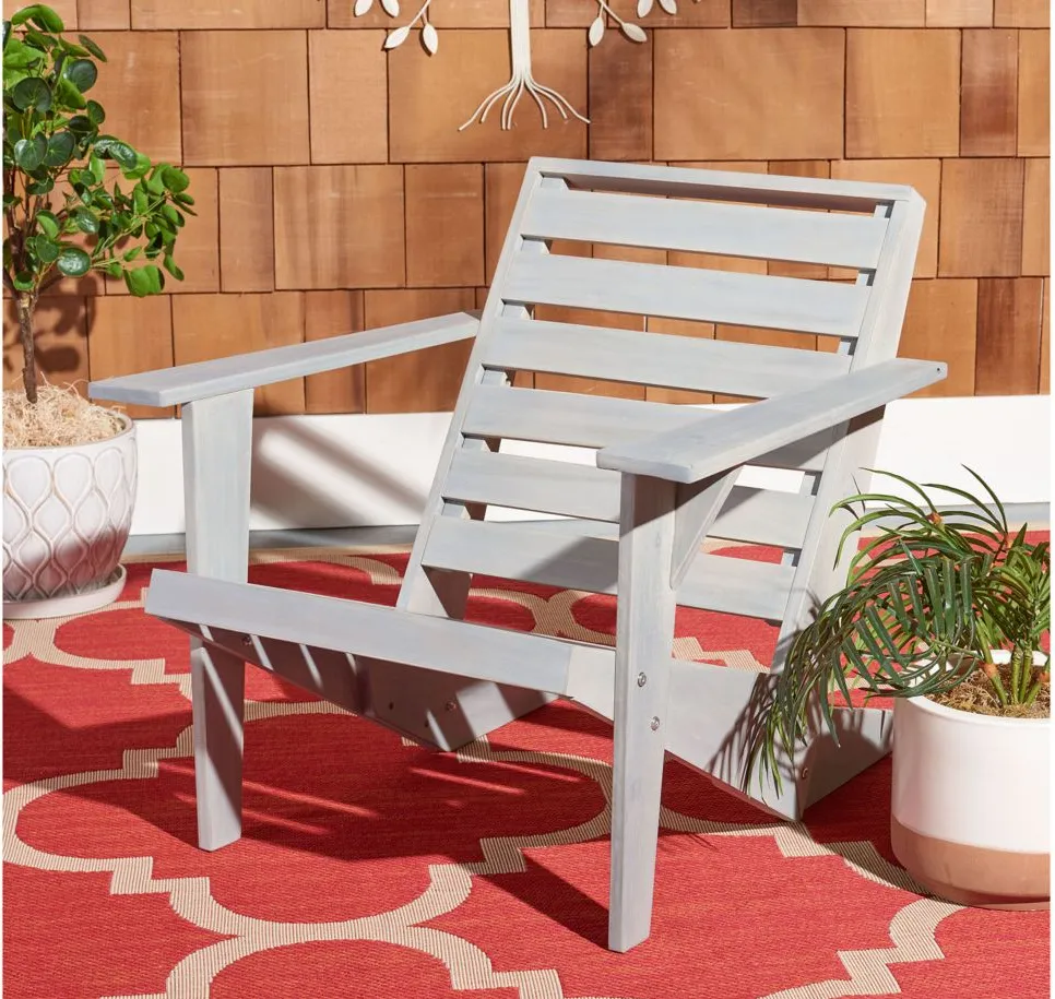 Athena Outdoor Adirondack Chair in Red by Safavieh