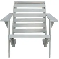 Athena Outdoor Adirondack Chair in Ash Gray by Safavieh