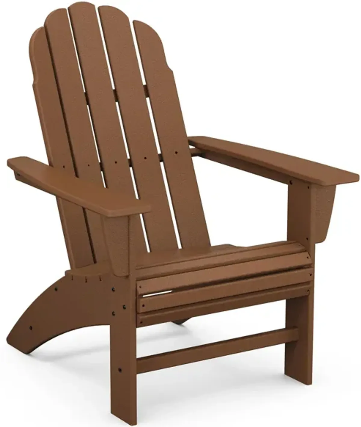 Vineyard Curveback Adirondack Chair in Teak by Polywood