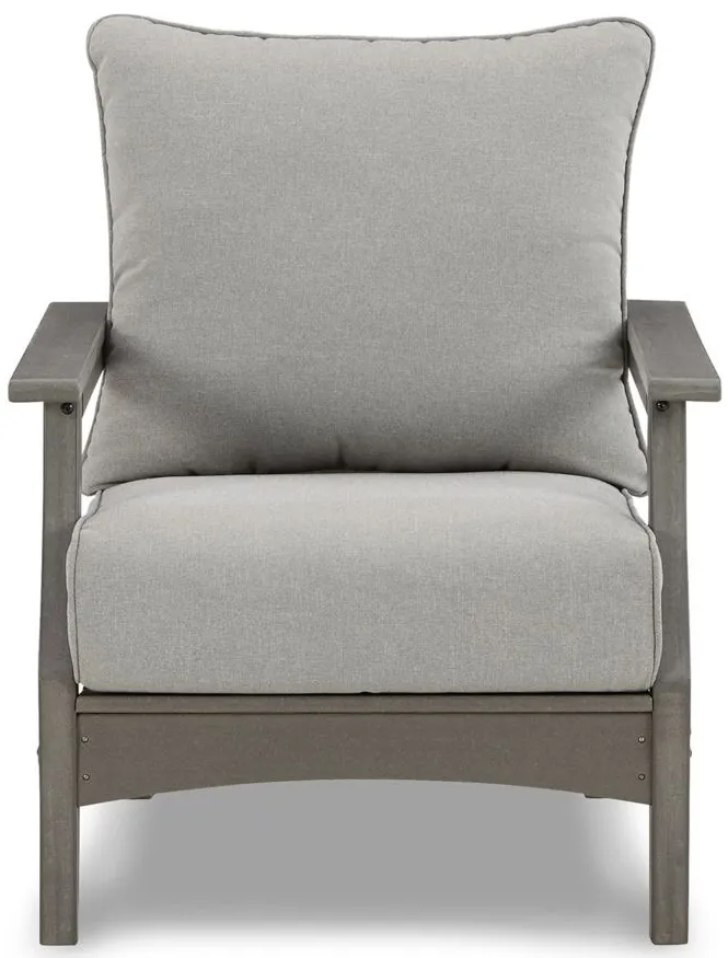 Visola Outdoor Lounge Chair Set of 2 in Gray by Ashley Furniture