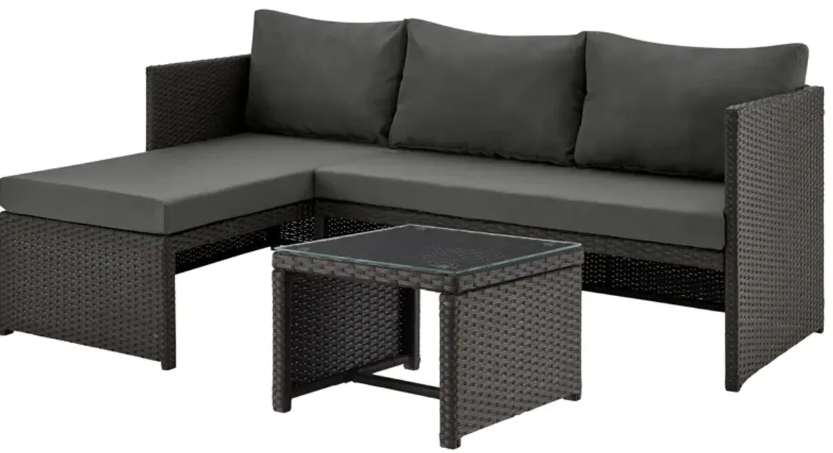 Menton 2 Pc Outdoor Patio Set