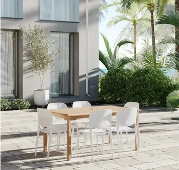 Amazonia Outdoor 7-pc. Teak Wood Dining Set